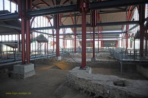 Xanten - archäologischer Park - Römer Museum Reste der Thermenanlage großes Stadtbad